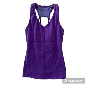 Athleta Equator Strappy Racer Back Purple Tank Top Size XS Great!